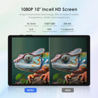 HEASUR Tablet s Androidem 13, Tablet 10 palců s 5G WiFi, 19201200 InCell FHD, 19 GB RAM+128 GB ROM(TF 1TB), Dotykový tablet s 8 